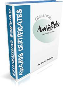 Classroom Awards, Certificates and Passes - complete collection of visually attractive classroom awards, certificates and often-used passes - from http://www.timesaversforteachers.com